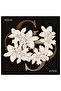 Floral Patterned Brown Twill Silk 90X90 Scarf
