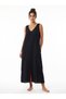 Aydan Muslin Dress – V-Neck with Pockets, Comfortable Fit, Long Women's Dress