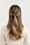Smoked Transparent Bow Detailed Large Size Hair Clip Claw Clip Women's Accessory - 2