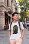 Cosmic Clock Printed White Unisex T-Shirt Fantastic Time Travel Cotton T-Shirt