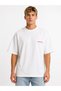 Unisex Women's and Men's T-Shirt with Written Logo, Front Print, Oversize, Thick Fabric, Comfortable Cut, Cotton T-Shirt