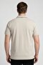 Men Regular Fit Short Sleeve Embroidered Logo Polo Shirt, Stone Grey - 4