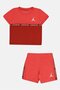 Toddlers Boy 2 Pieces Brand Logo Top And Shorts Set, Red - 2