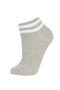 Women's 3-Piece Cotton Booties Socks A5934Axns - 4