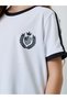 Girls Round Neck T-Shirt and Wide Leg Joggers Set - 4