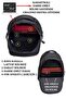 Unisex Black Waterproof Daily Backpack with Pocket - 3