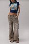 -Women's Slim Fit Basic Crop T-Shirt Coastal Lemon Print Cotton Fabric - 2