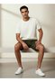 Men Regular Fit Crew Neck Short Sleeve Textured T-shirt - 3