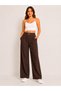 Hayal 28007-26 Women's Double Pocket Linen Palazzo Trousers High Waist Summer Casual Stylish Comfortable Pants - 3