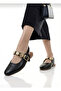 Women's Ballerina Buckle Open-Back Elastic Lightweight Stylish Comfortable Daily Sandals - 4