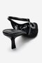 Clem Black Lace Detailed Gold Toe Women's Heeled Shoes - 5