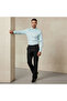Men Slim Fit Spread Collar Textured Long Sleeve Shirt - 5