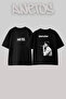 Eminem_23 Design Printed Unisex Oversize Black Tshirt