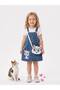 Girls' Denim Dungaree Dress | Cute Duck Design Denim Model – Gift Bag Included - 4