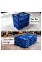 Foldable Storage Box 52L – Sturdy plastic, stackable, reinforced walls – Versatile storage for office, kitchen & garage – Pack of 2, green - 4