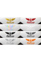 Winged Star Motorcycle Sticker |   Motor Depo Vinyl Cutting |   Water Resistant |   8 Colors 20X6 - 3