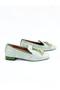 Women's Genuine Leather Ballerinas Green - 2