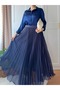 Pile-Looking Layered Chiffon Skirt with Movable Lining - 3