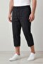 Men's Comfortable Fit Set of 3 Navy Blue Smoked Black Linen Hambez Capri Summer Model Daily Wear - 4