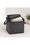 Set of 3 Mini Storage Bags Anthracite 25X25X25 cm Zippered Socks Sweater Towel Storage Bag - 5