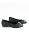 Women's Genuine Leather Ballerinas Black - 2