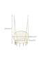 Round Hammock Chair Swing White - 2