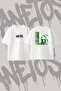 Billie Eilish_27 Design Printed Oversize Crew Neck T-Shirt White