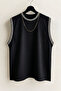 Men's Ribbed Premium Quality Modern Fit Sleeveless Sports T-Shirt - 2