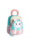 Relaxion 1704 Pink Water Green Girl's Kindergarten Nursery Backpack with Rabbit Figure - 5