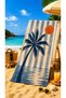 Colorful Printed Cotton Patterned Travel Pool Spa Sauna Sports Beach Towel 75X150Cm - 2