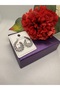 Zircon Stone Rotating Drop Model Steel Earrings - 3