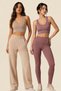 Women's 2-Pack Thick Straps Padded Ribbed Diver Camisole Sports Bra Bralette Stretchy Comfortable Daily Yoga Fitness Pilates Support Seamless Look Crop Top Strappy Sports Top