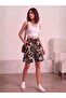 Women's Woven Patterned Shorts Toko Pattern
