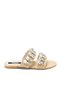Women's Stone Embroidered Double Strap Round Toe Casual Luxury Slippers 4000 - 3