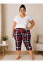 Lycra Ring Viscose King Size Capri Pajama Bottoms 6021
