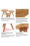Modern Nesting Coffee Table Set of 3 Wooden Round Side Tables, Space Saving Scandinavian Design, Durable Solid Wood Legs, Multi Purpose Living Room Furniture for Home, Office, Bedroom and - 5