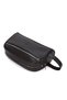 Black Vegan Leather Personal Care, Cosmetic, and Large Daily Handbag, Portfolio & Clutch Bag - 5