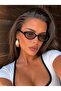 Women's Noir Oval Uv400 Sunglasses Brown Gradient