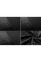 Casabella Luxury Crushed Velvet Panel Band Duvet Cover Sets with Pillow Case Double Duvet Cover Bedding Set – Black Crush Velvet Double Duvet Cover Sets - 6