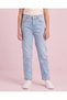 Senior Girls Light Wash Straight Fit Jeans