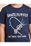 Boys Navy Skate Flip Print T-Shirt - 7