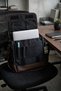 Canvas Look Faux Leather Messenger Bag - 14 Inch Laptop, Shoulder Bag, Casual and Office Use - 5
