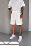 Men's White Pleated Comfortable Fit Summer Modal Shorts Ke-2100