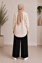 Muslin Fabric Loose Leg Trousers - 4