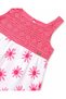 Baby Girl Guipure Embroidered Daisy Print Dress 6 Months 4 Years White - Pink - 3