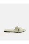 Women Ivory Flat Buckle Sandals