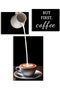 3 Panel But First Coffee Gallery Wrapped Canvas Wall Art Set | 27.4x40.6cm + 20.3x25.4cm x2 | Black Milk Pouring Latte Art Kitchen Cafe Wall Decor | Ready to Hang - 5