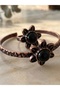 Onyx Natural Stone Embellished Copper Bracelet and Ring Set - 2