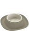 Volcano Soft Touch Single Pet Bowl Grey with Integrated Spill Catch Tray Durable Non Slip Feeding Bowl for Cats and Small Dogs 230ml 20x20x3.5 cm Made in Italy - 5