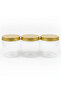 3 PCS Plastic Storage Jar 500 ml - 8.5×8.5 cm